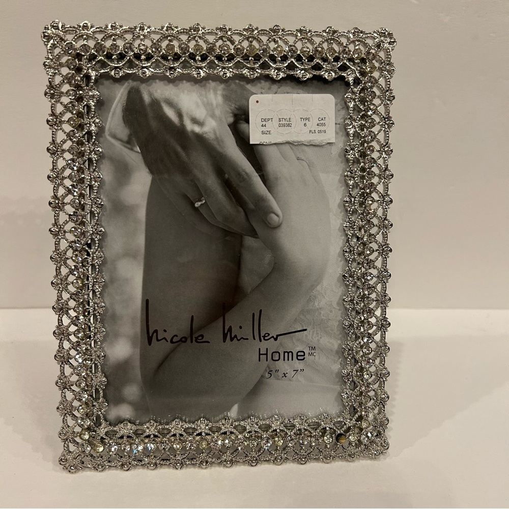 Nicole Miller Silver Ornate Picture Frame 5x7
